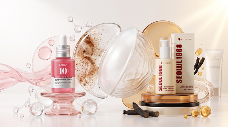 Anua TXA 4% Dark Spot Serum vs. Seoul 1988 Retinal 2% Serum: Which Brightening Bestseller Wins in Kuwait?